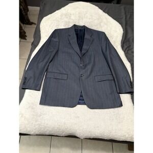 Lauren Ralph Lauren Men's Blue Pinstripe Sport Blazer Jacket Size 44R‎
